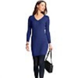 Tommy Hilfiger Blue Cable-Knit Sweater Dress XS